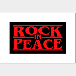 Rock In Peace Metal Music 80s vintage retro rip rock gods Posters and Art